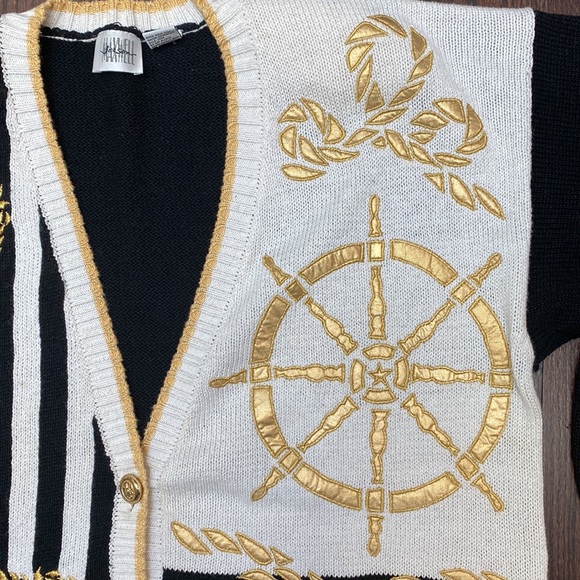 Vintage oversized nautical cardigan - Picture 3 of 9